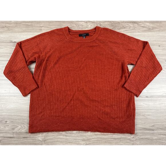 Vero Moda Leroya Crew‎ Neck Pullover Sweater Burnt Orange XXL - Picture 1 of 6